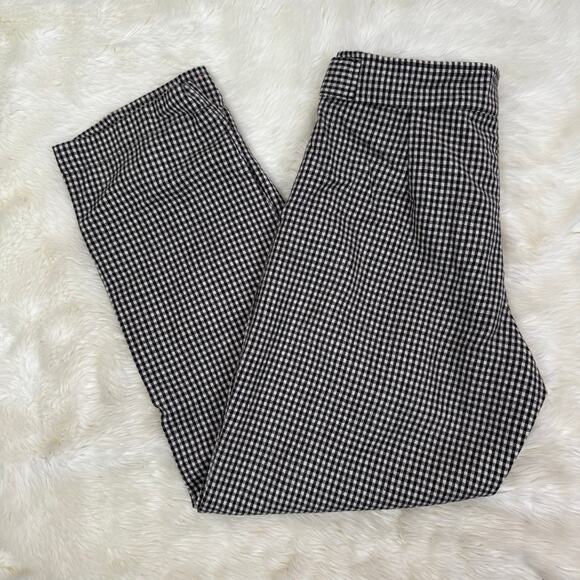 Tach Clothing High-Waist Portia Wool Pants in Brown Houndstooth Size M - Picture 9 of 13